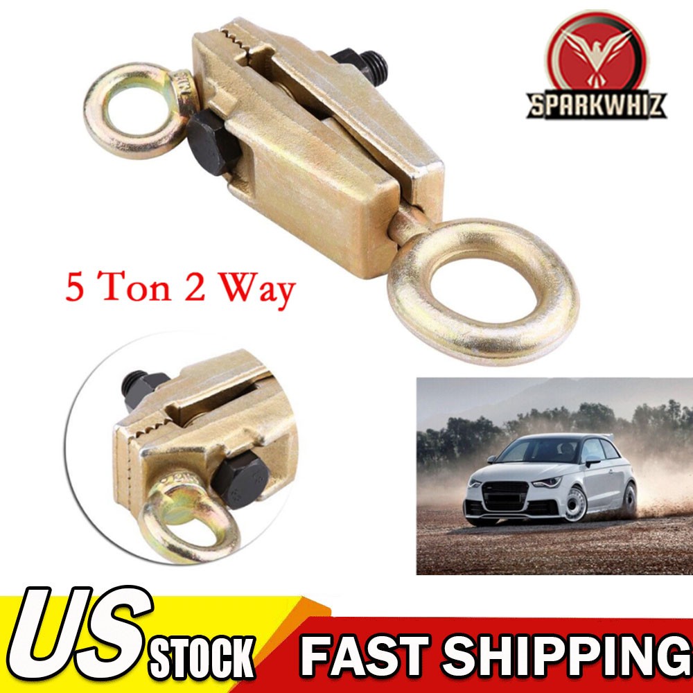5 Tons Car Auto Body Dent Repair Pulling Clamp Puller 2 Way Fixture Puller US