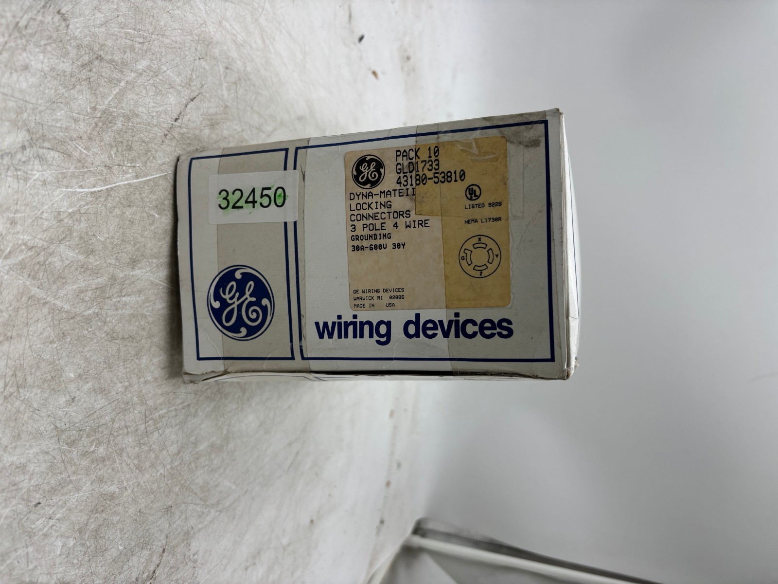 General Electric GLD1733 Locking Connectors 30A 600V 3P 4W Lot of 10
