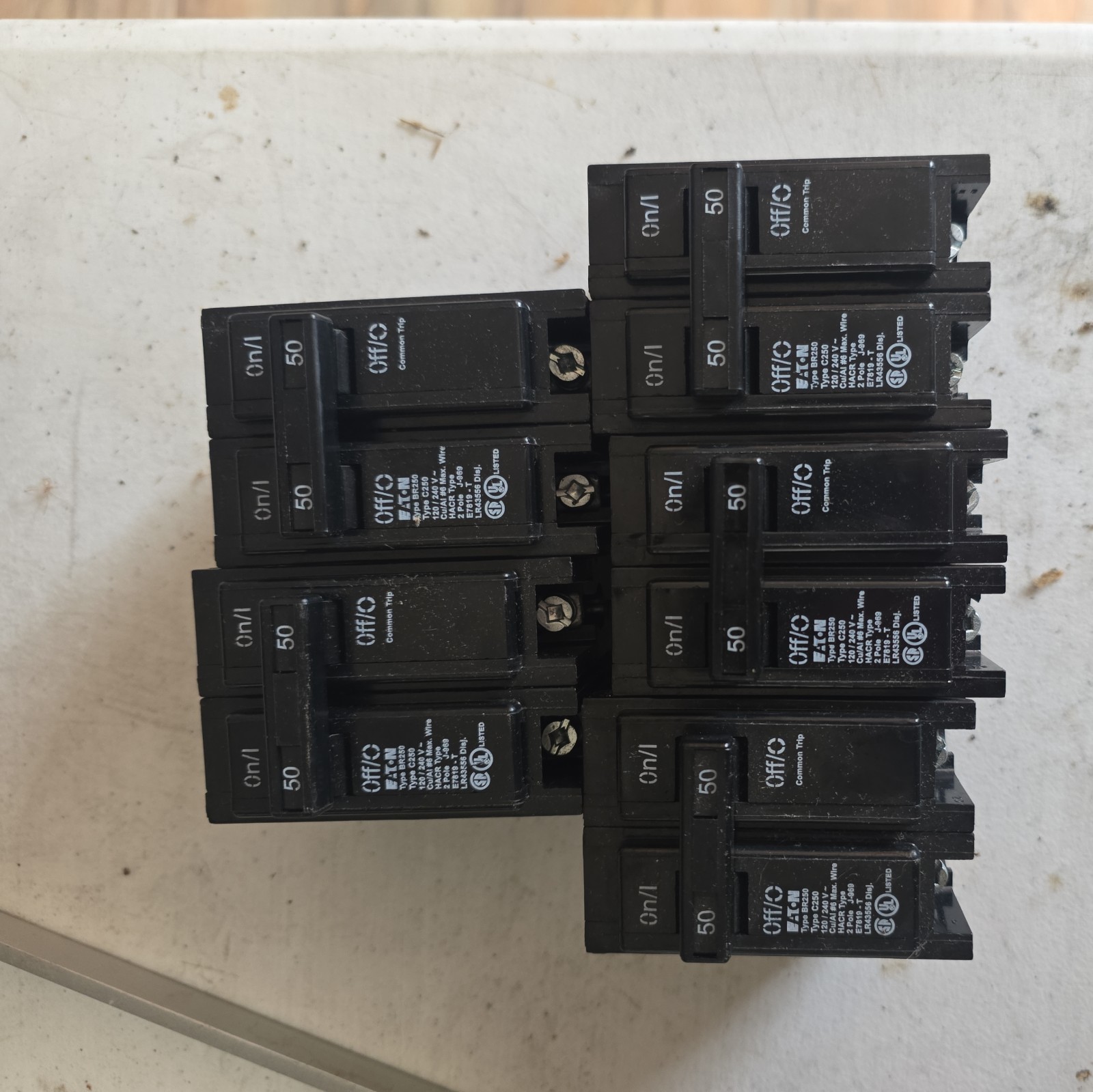 Eaton BR250 Circuit Breaker 50A 2-Pole 120/240V