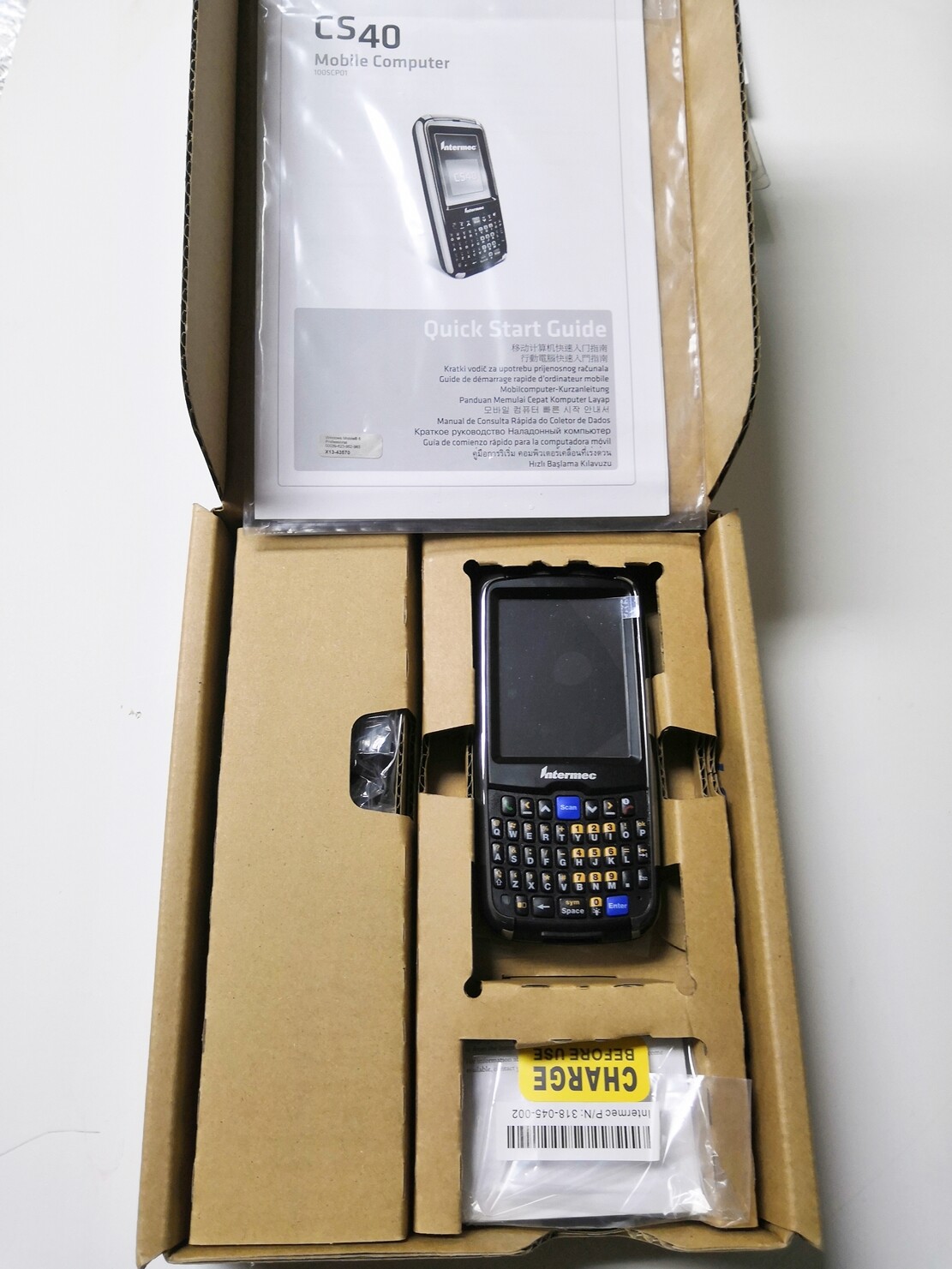 Intermec CS40 Handheld Mobile Computer Alphanumeric Imager Wifi Bluetooth - New