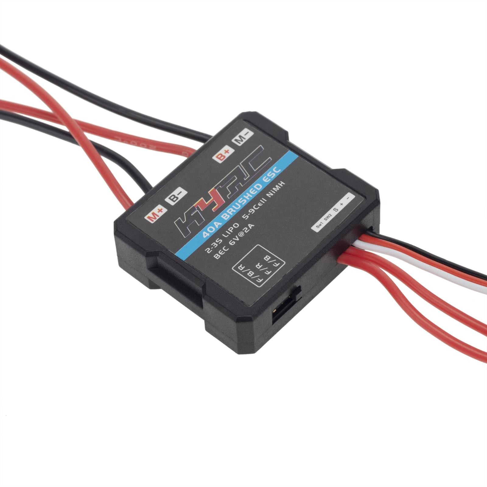 40A Brushed ESC Two-way Mode Electronic Speed Controller For WPL MN RC Car Boat