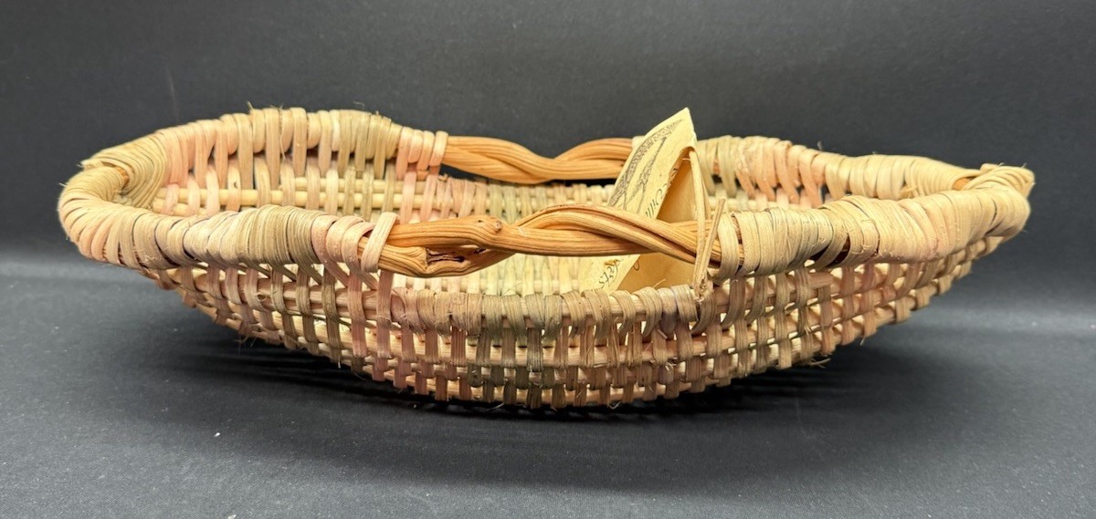 Hand Woven Basket Pastel Easter Colors From The Jungle Of Thailand 14”