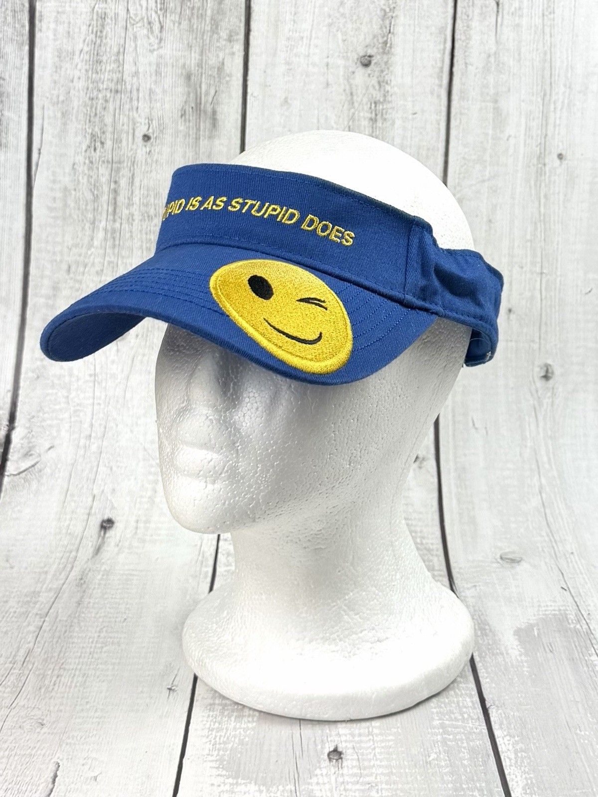 Vintage Stupid Is As Stupid Does Forest Gump Bubba Gump Shrimp Co. Visor 0037