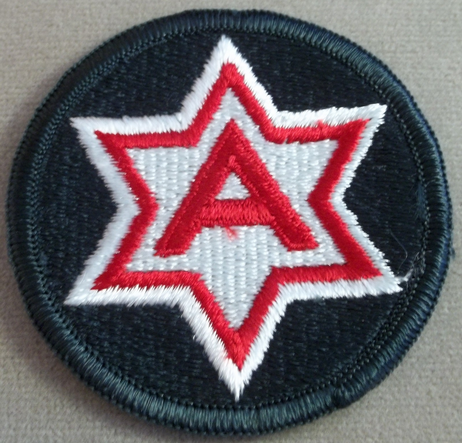 US Army 6th Army Full Color Merrowed Edge Patch