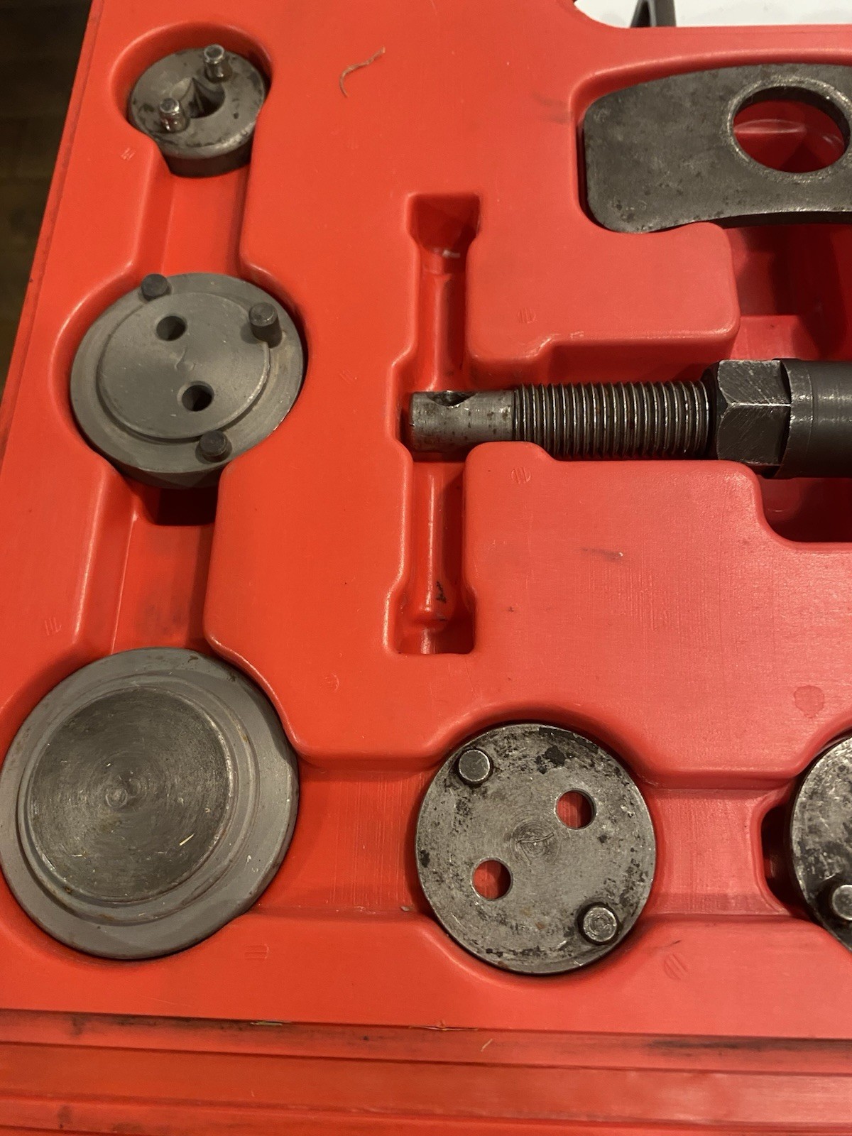 12Pcs Car Disc Brake Caliper Rewind Tool Piston Compressor Wind Back Repair Kit