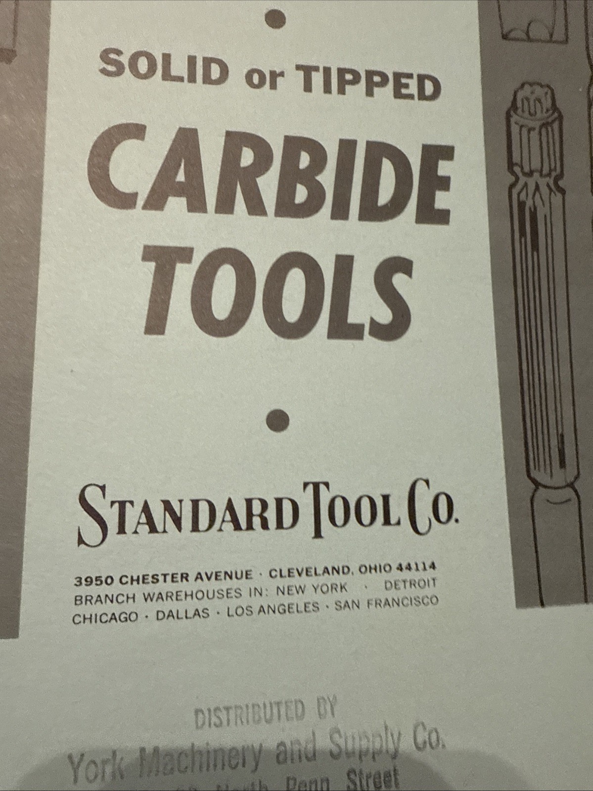 Vintage Standard Tool Co Carbide Tools Catalog USA 🇺🇸