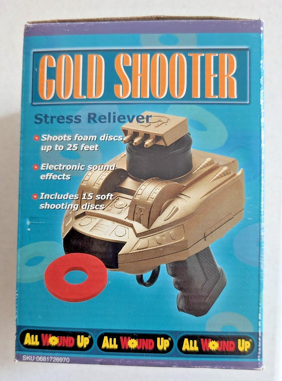 Vintage All Wound Up FOAM Disc COLD SHOOTER Toy - NIB - Tested & WORKS - SOUND