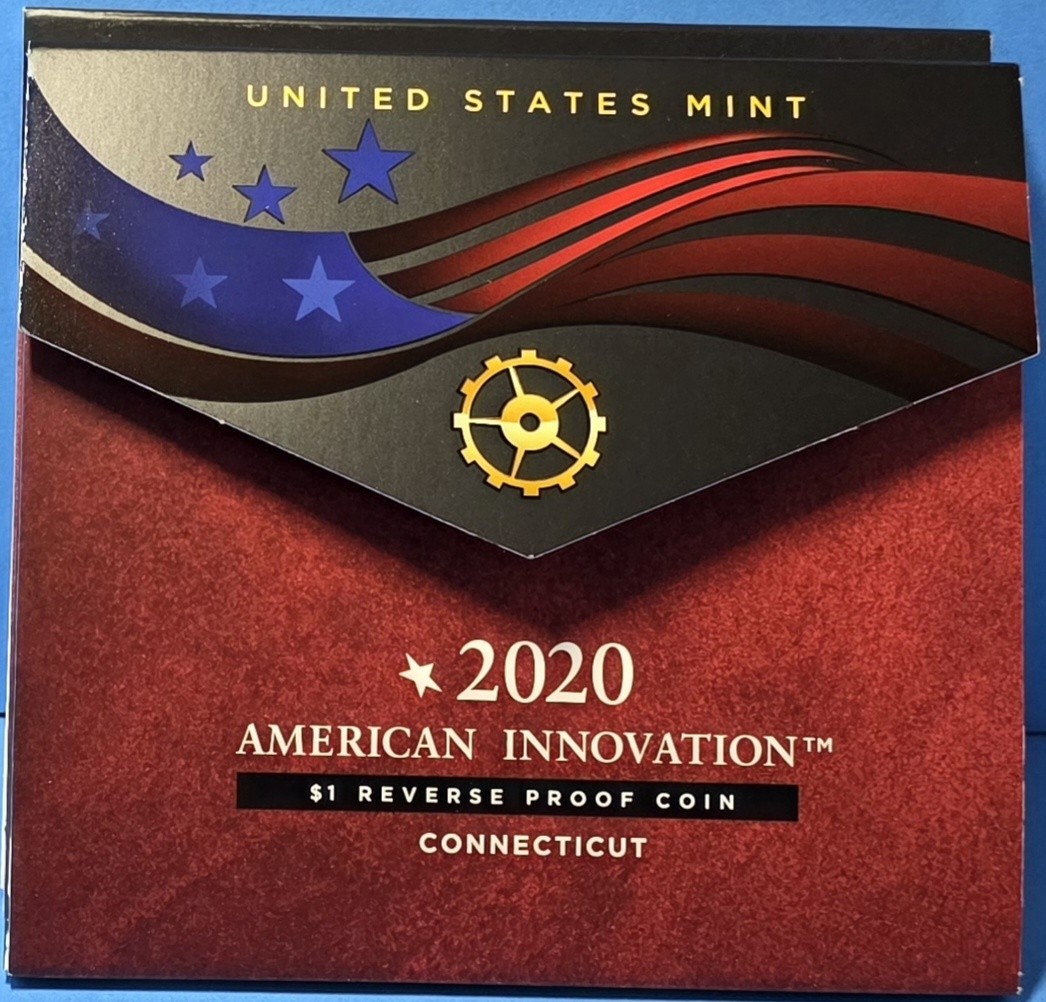 2020 S American Innovation $1 Reverse Proof - Connecticut