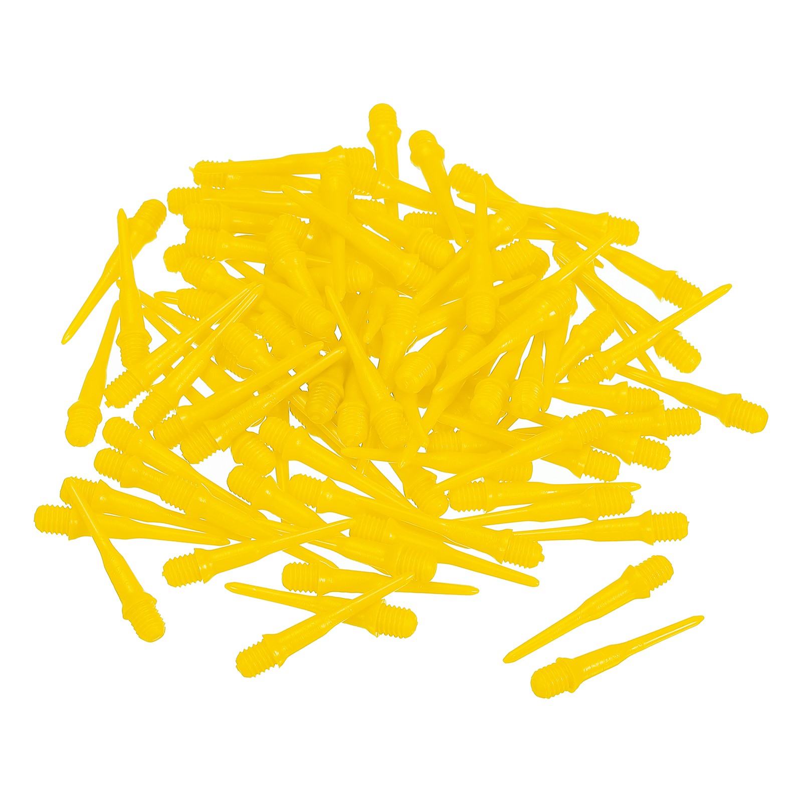 Plastic Dart Tips, 50 Pack 2BA Thread Soft Dart Tips Dart Accessories, Yellow