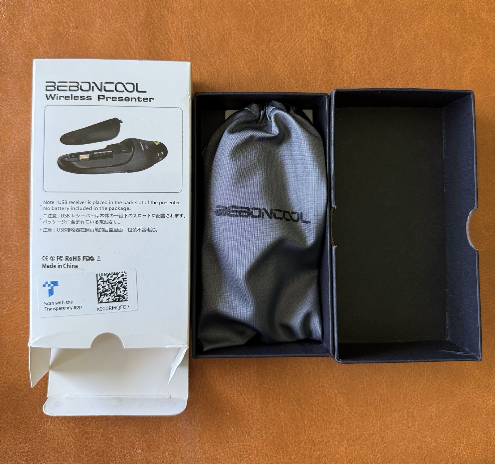 BEBONCOOL 2.4GHz Wireless Presenter With Red Laser Pointer PPT Flip Page Pen