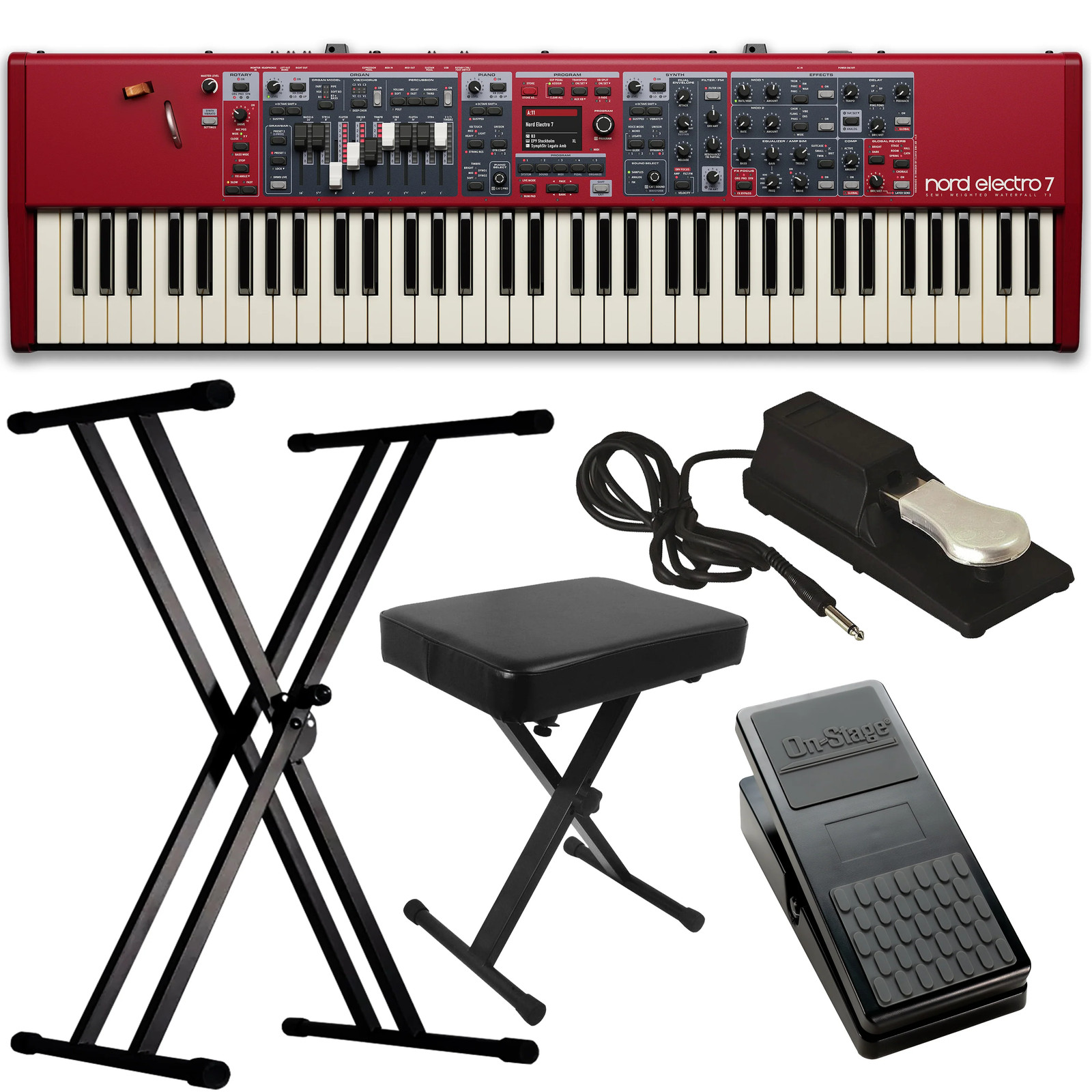 Nord Electro 7 73 Stage Keyboard KEY ESSENTIALS BUNDLE
