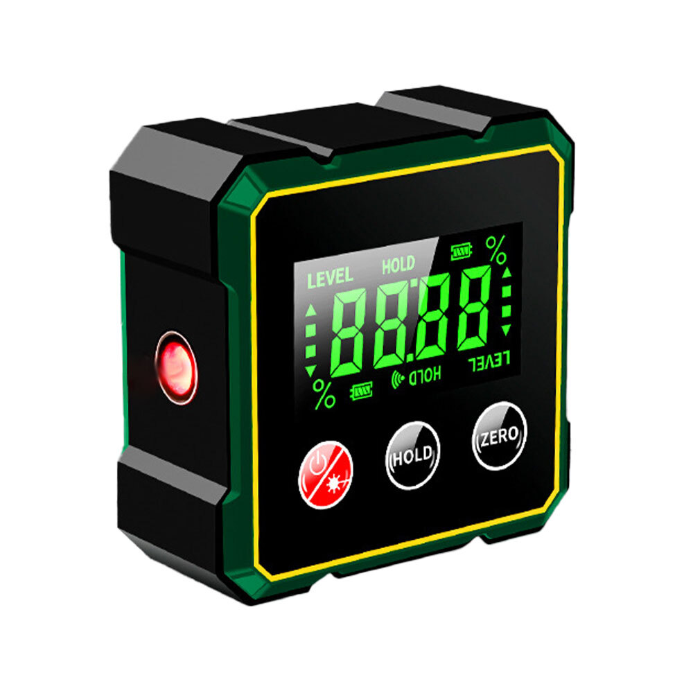 Digital Angle Finder Magnetic Protractor Laser Level Box Inclinometer Tool ET