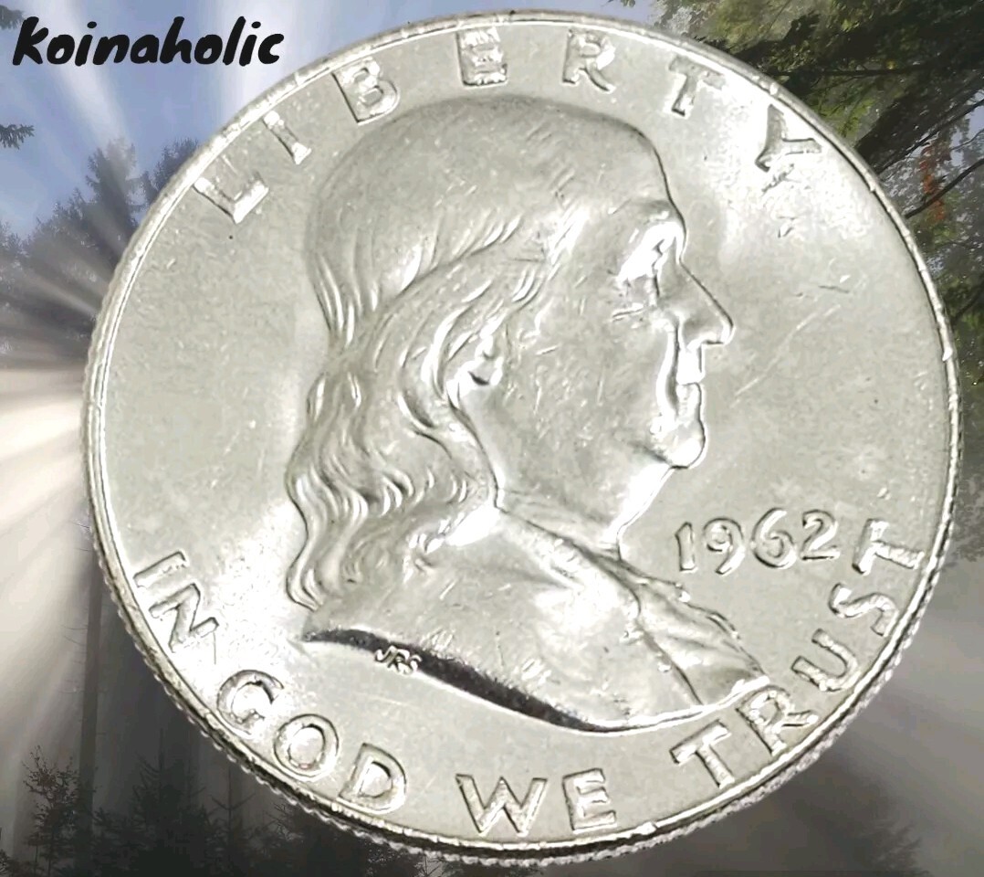 1962 PD Franklin Half Dollars, BU Mint State 90% Silver From Freshly Opened Roll