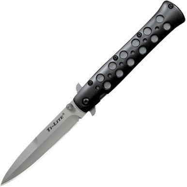 COLD STEEL 4" TI-LITE ALUMINUM / 8.75" OVERALL / 3MM THICK / 4.75" BLACK 7075 A