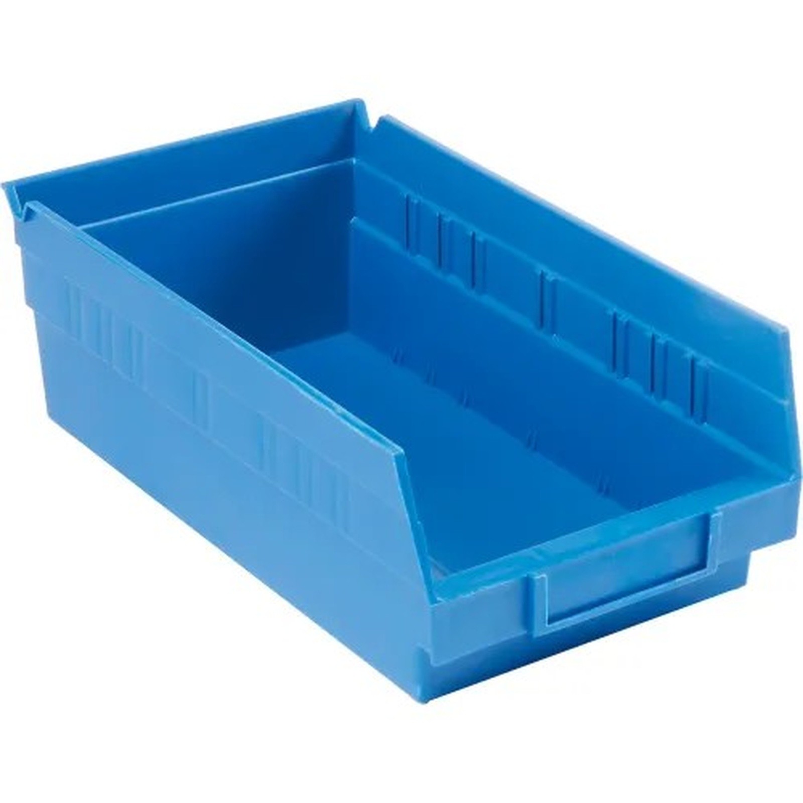 Plastic Nesting Storage Shelf Bin 6-5/8"W x 11-5/8"L x 4"H Blue - Pkg Qty 12