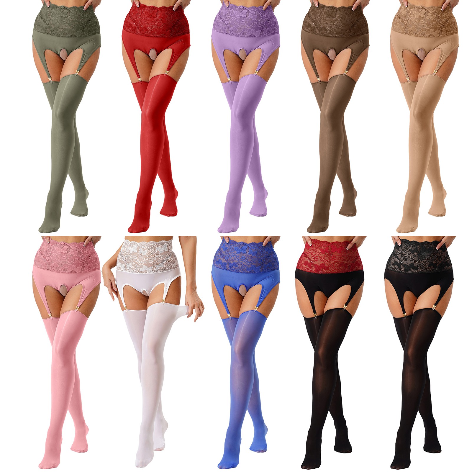 Women Stockings Adult Tights Ladies Long Socks Nightclub Antyhose Lingerie Oil