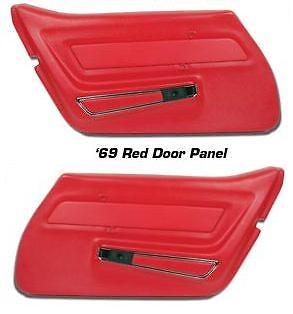 US MADE 1969 Corvette Deluxe Door Panels in ALL Factory Colors Pair C3 NEW