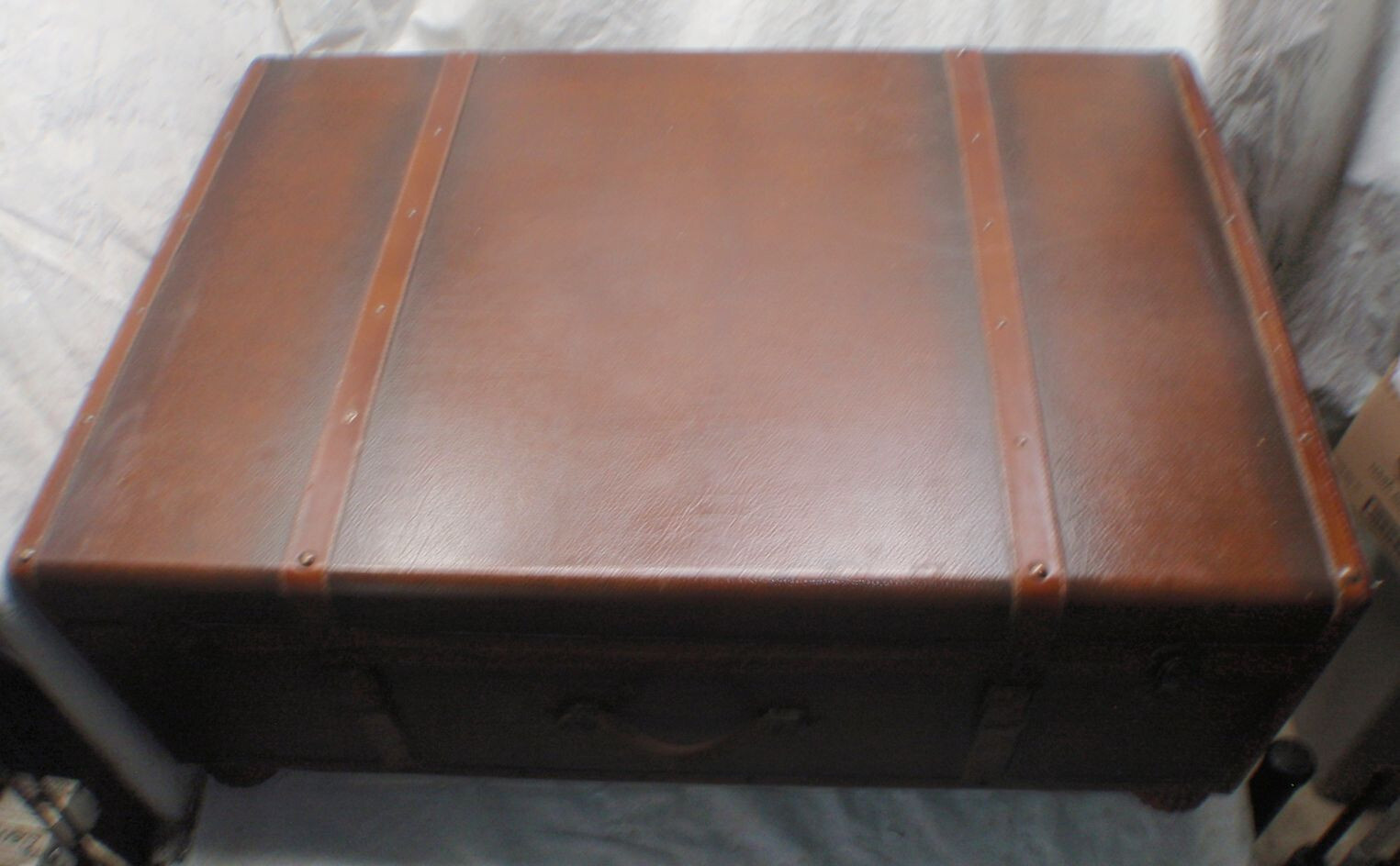 Footstool or Table That Looks Like A Trunk That Has A Drawer In It