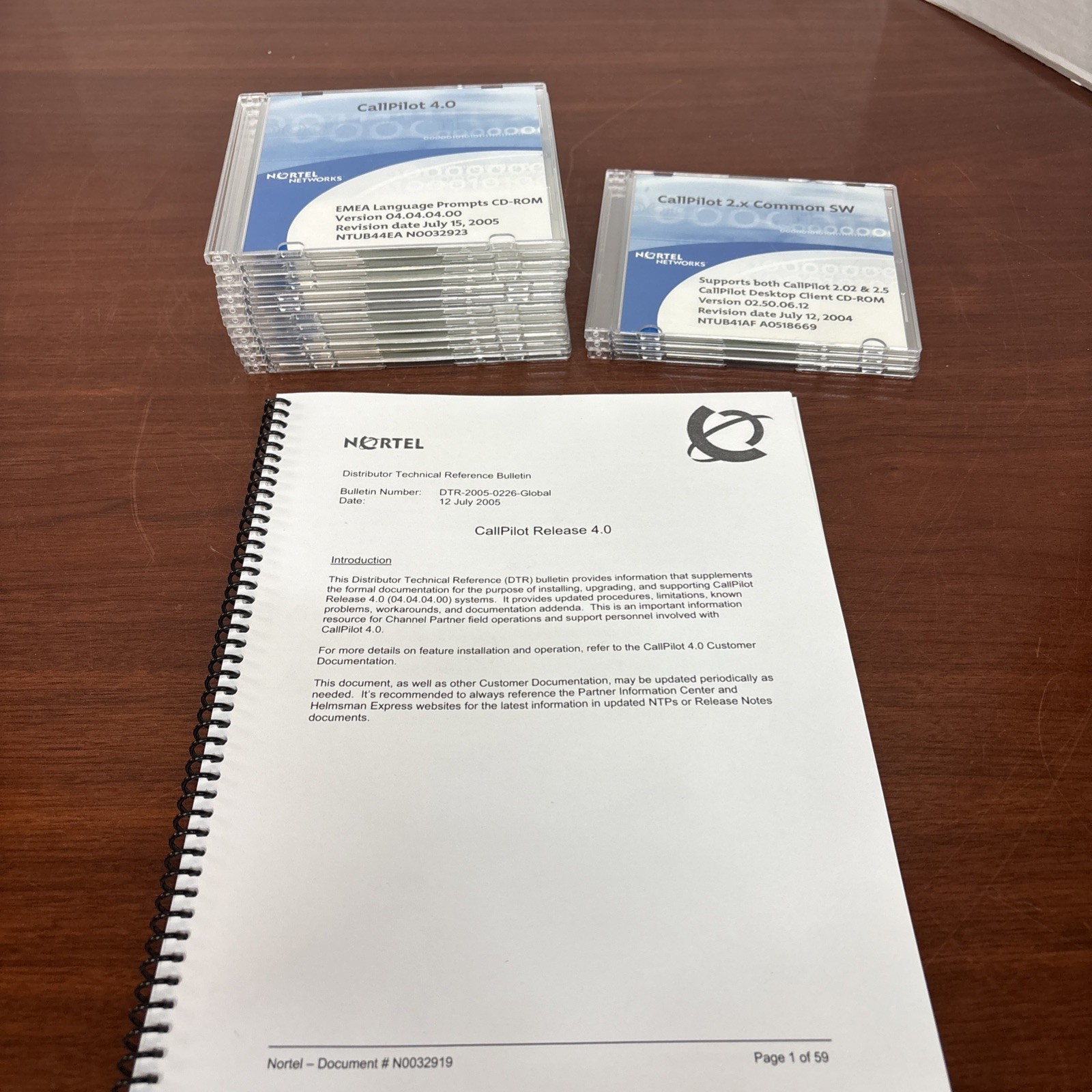Nortel Networks CallPilot Disks