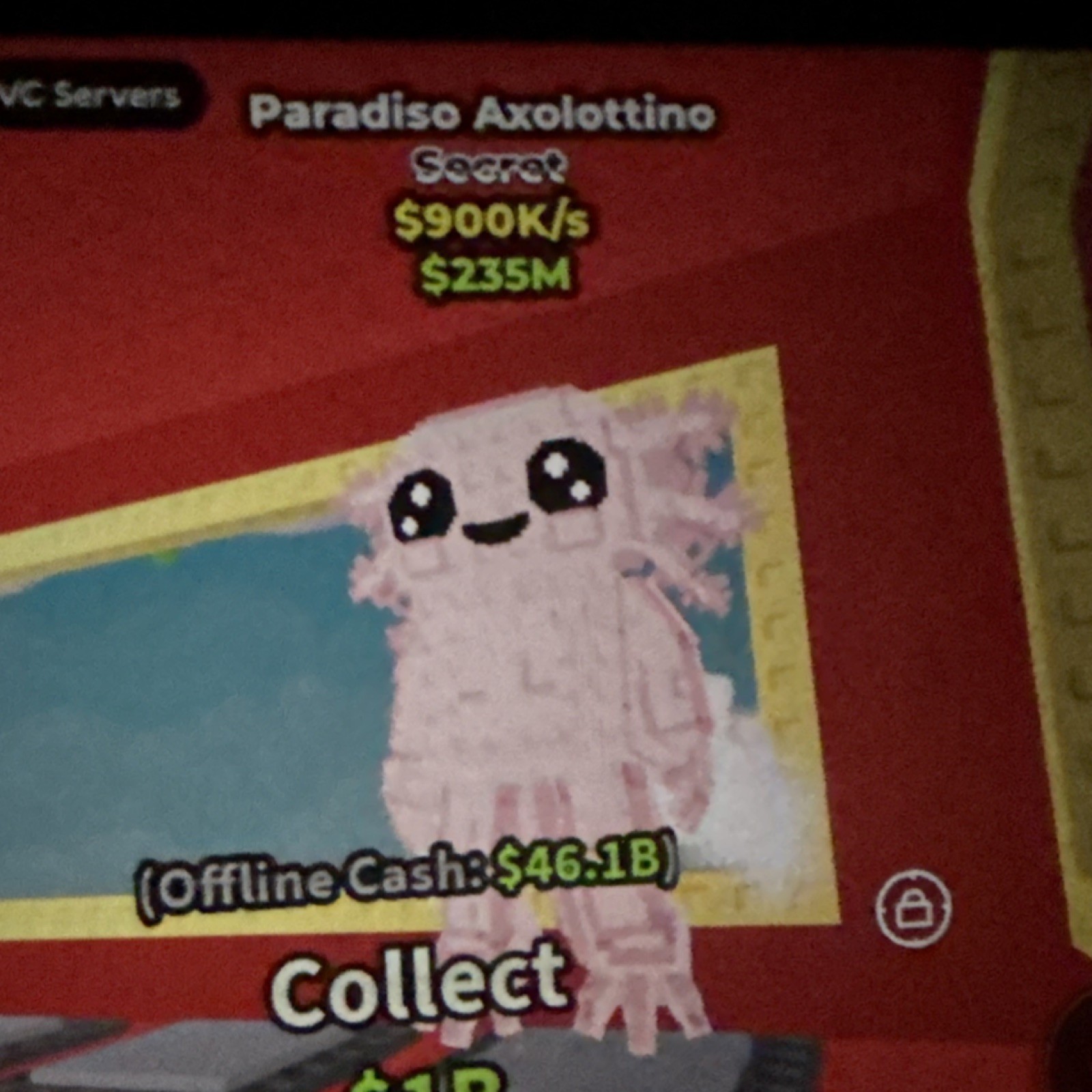 Paradiso Axolottino Secret Game Item Asset Collectible Secret Game Item Asset