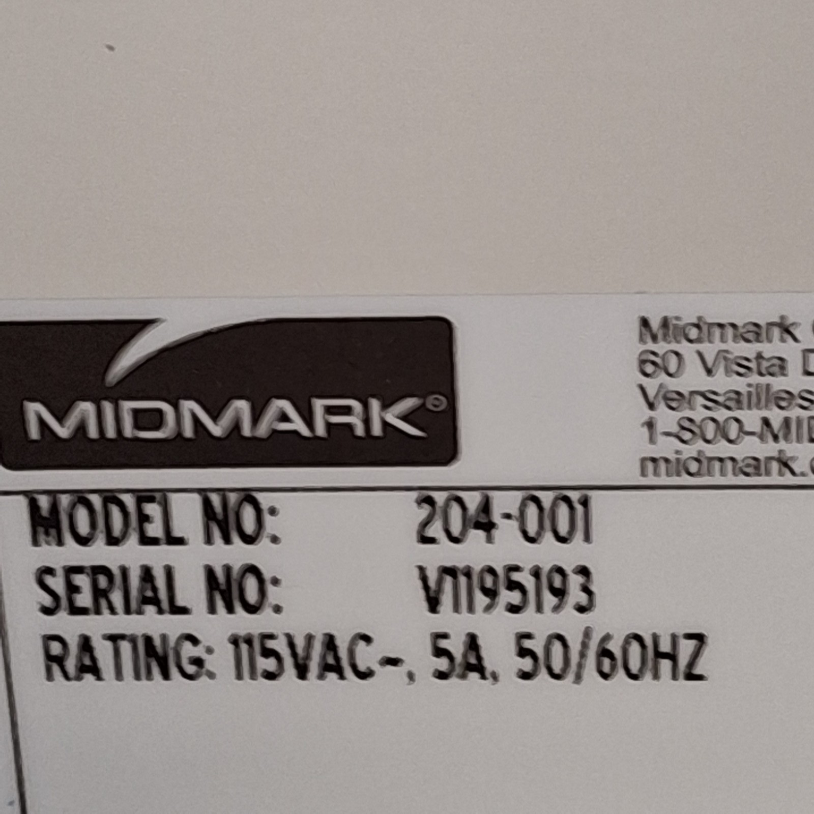Midmark Ritter 204 Exam Table