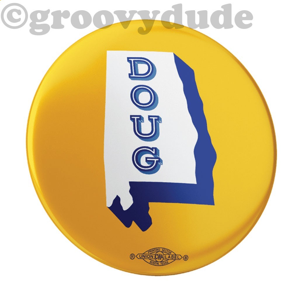 2026 Doug Jones Governor Alabama Yellow State 2-1/4" Campaign Pinback Button