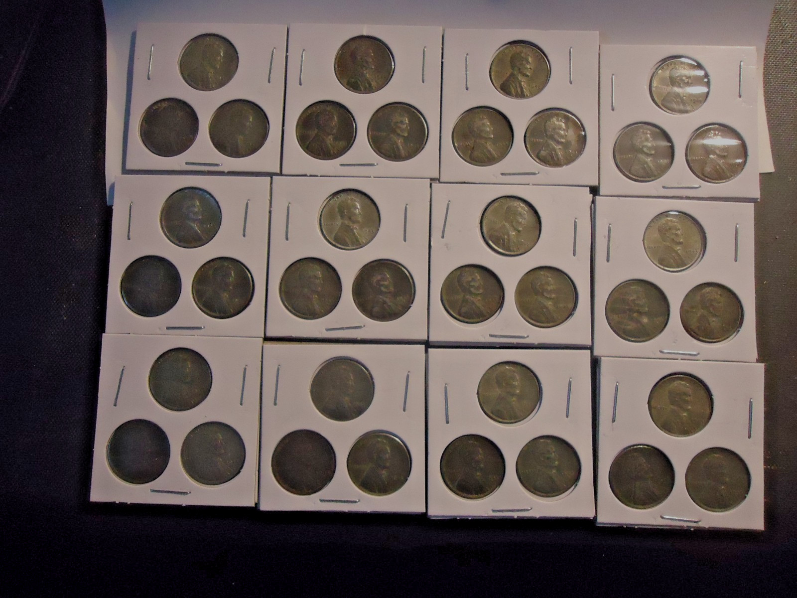 1-set-1943 p-d-s steel lincoln  flip ALL DIFFERENT      #x2