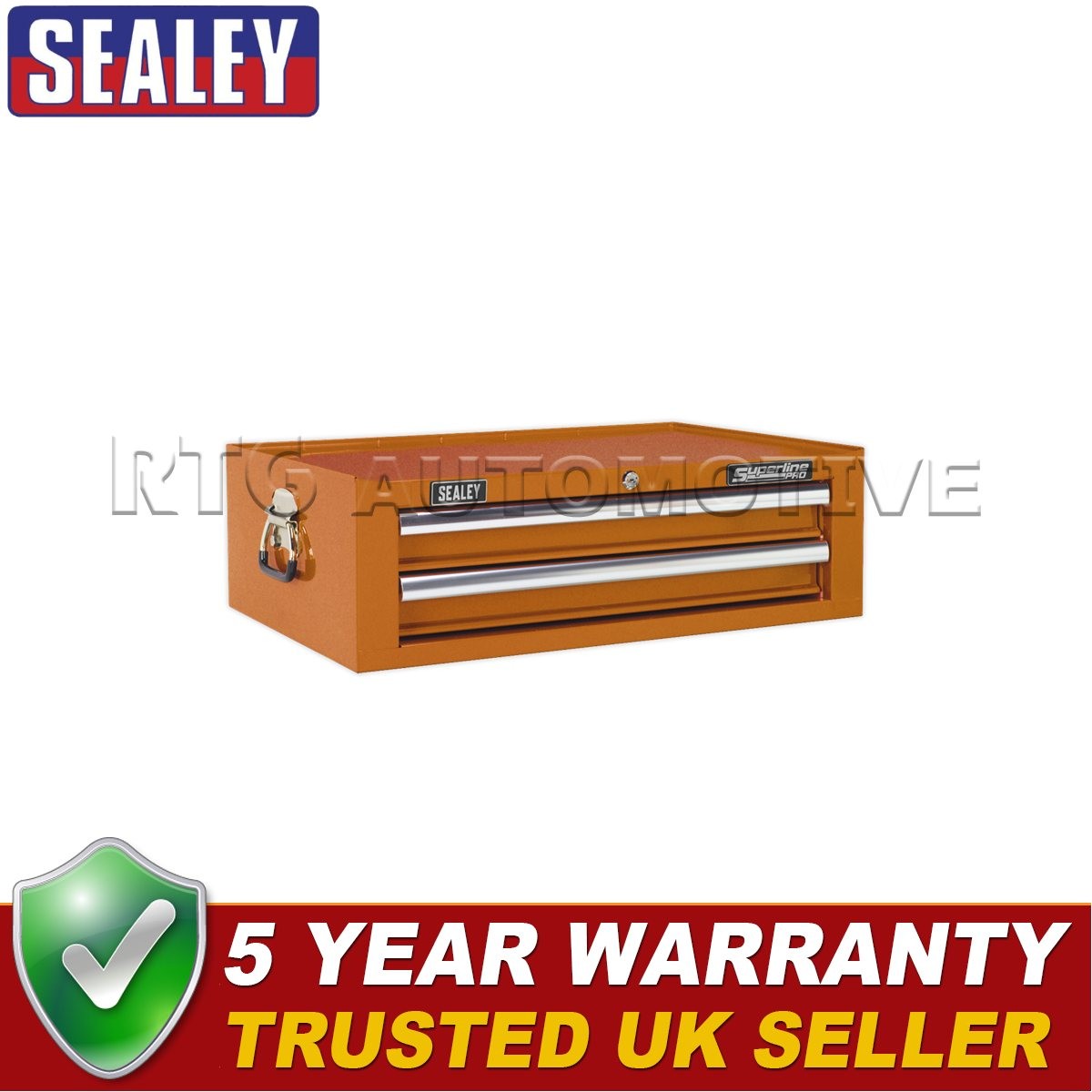 Sealey Superline PRO� Mid-Box Tool Chest 2 Drawer Orange AP26029TO