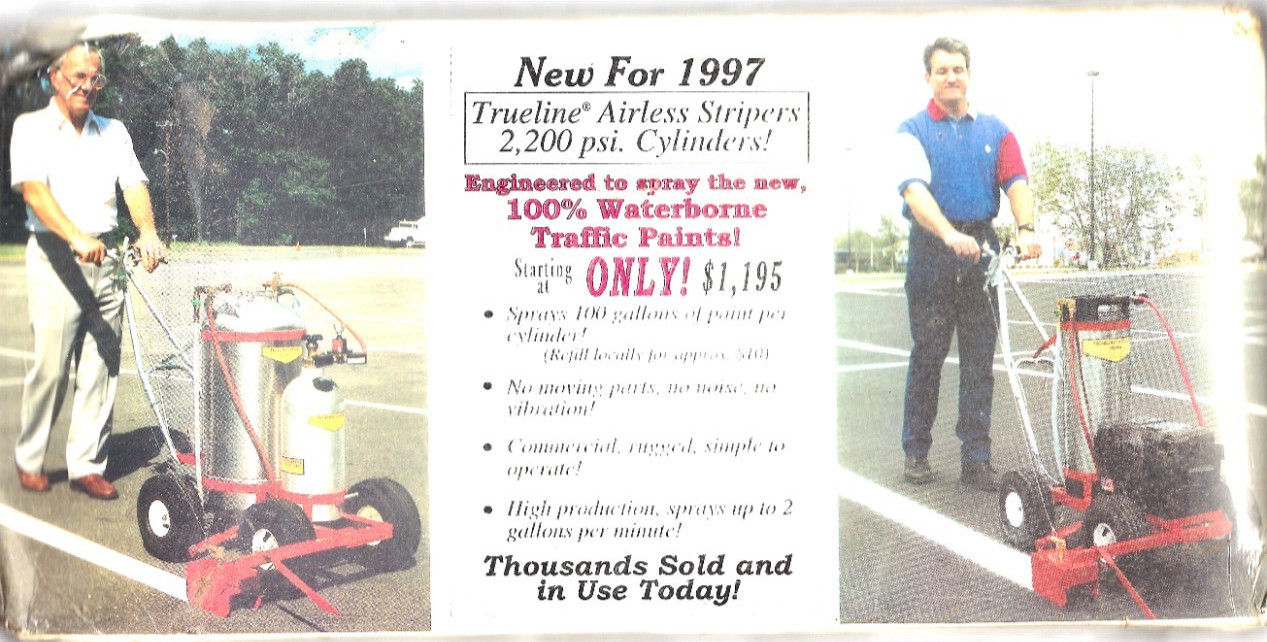 VHS Tape, Trueline Airless Spray Striper Demo Tape 1997 Trusco Manufacturing Co