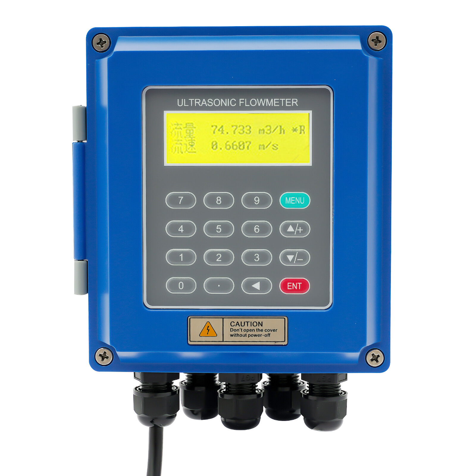 Ultrasonic Flow Meter TUF-2000B+TM-1 DN50~DN700m Fixed Clamp on Flowmeter Tool
