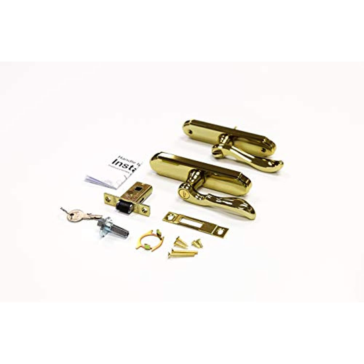Larson Certified Storm Door M2 Mortise Handle Set (Brass)