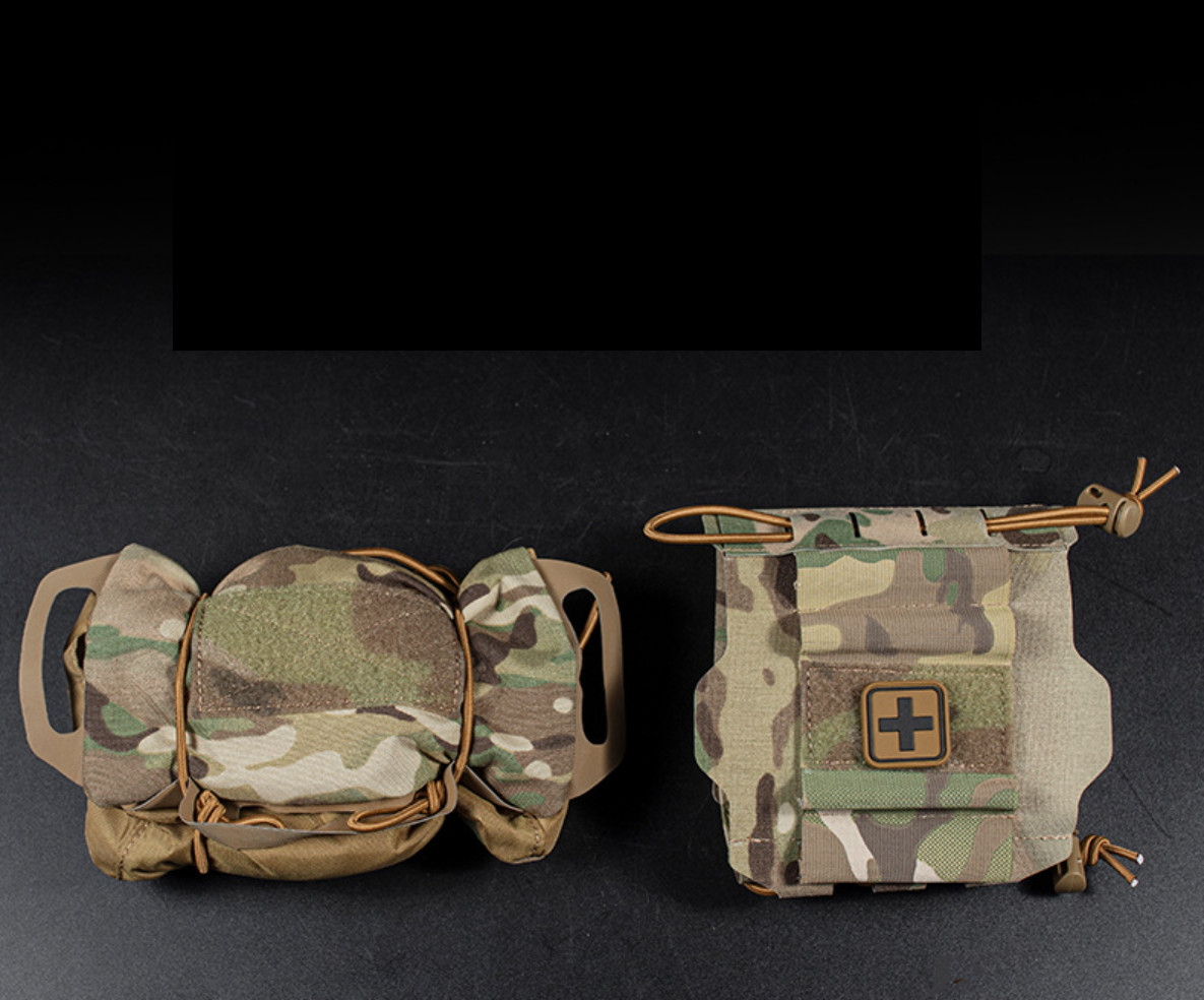 Tactical First Aid Kit Pouch Molle Medical Pouch ReFlex IFAK Pull-Out Black