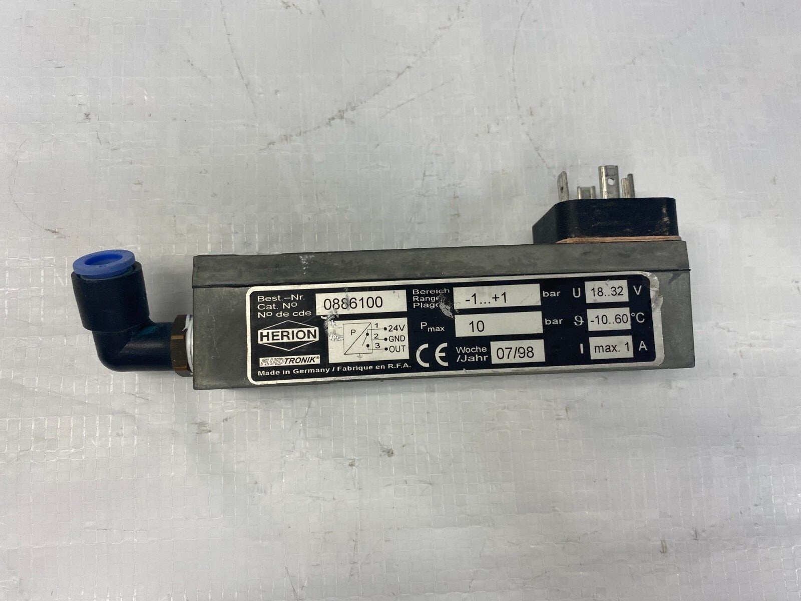 Herion Norgren 0886100 Pressure Switch