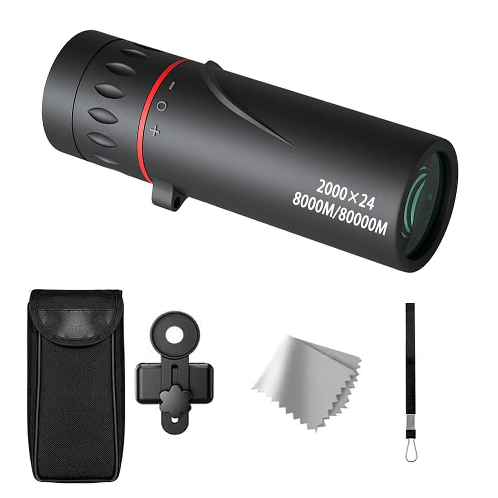 Mini Telescope for Adults,with Clips 2000X24 Monocular Focus Optics With Clips