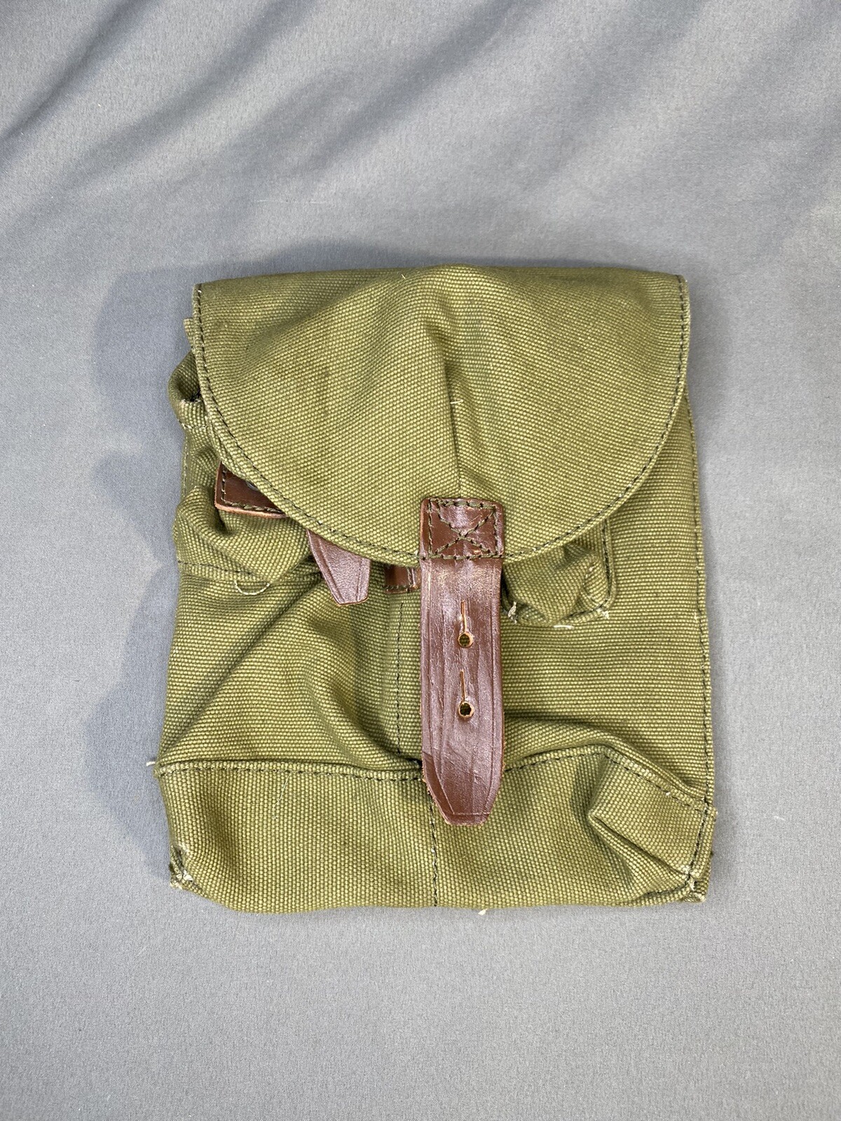 Vintage Military Ammo Bag Canvas Case Ammunition Pouch