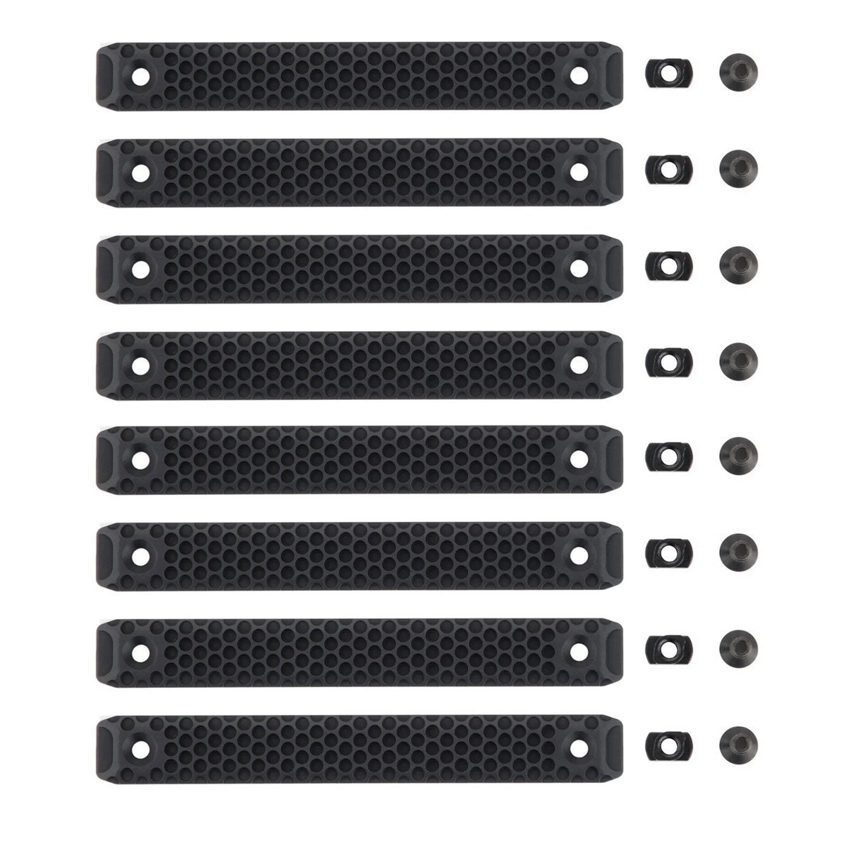 MLOK Rail Hand Protection,M-lok Rail Cover Panel for M-lok System 8 Packs