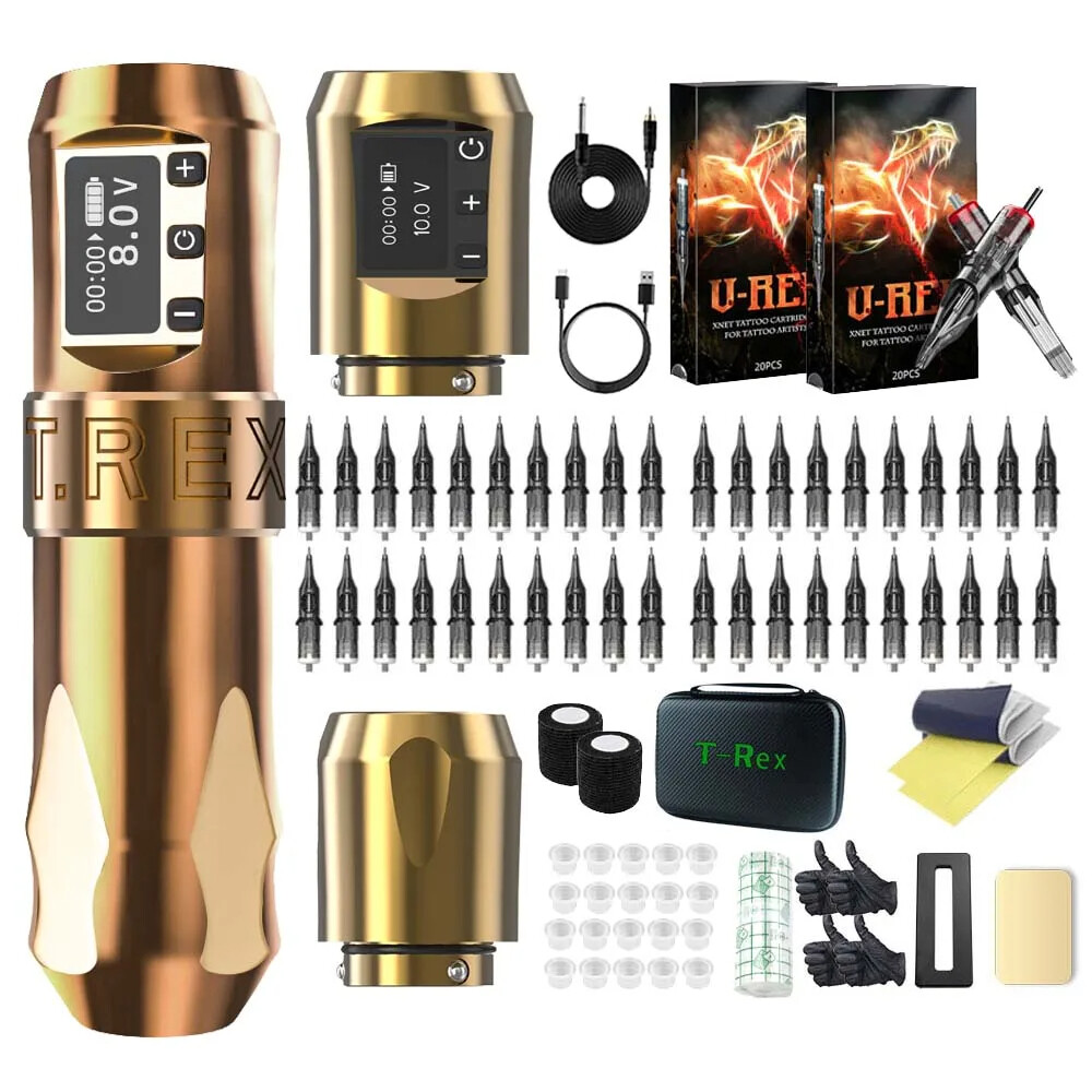 T-Rex Wireless Tattoo Machine Rotary Battery Pen Portable Power Pack 2400mAh USA