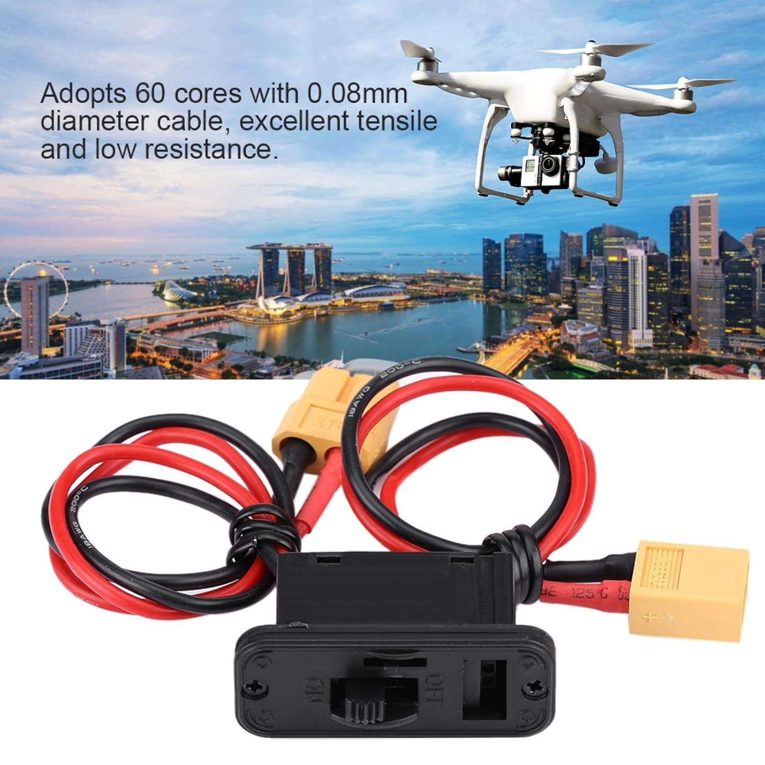 Heavy Duty LED RC Switch for Airplane Model - JR On/Off Switch, Accessory