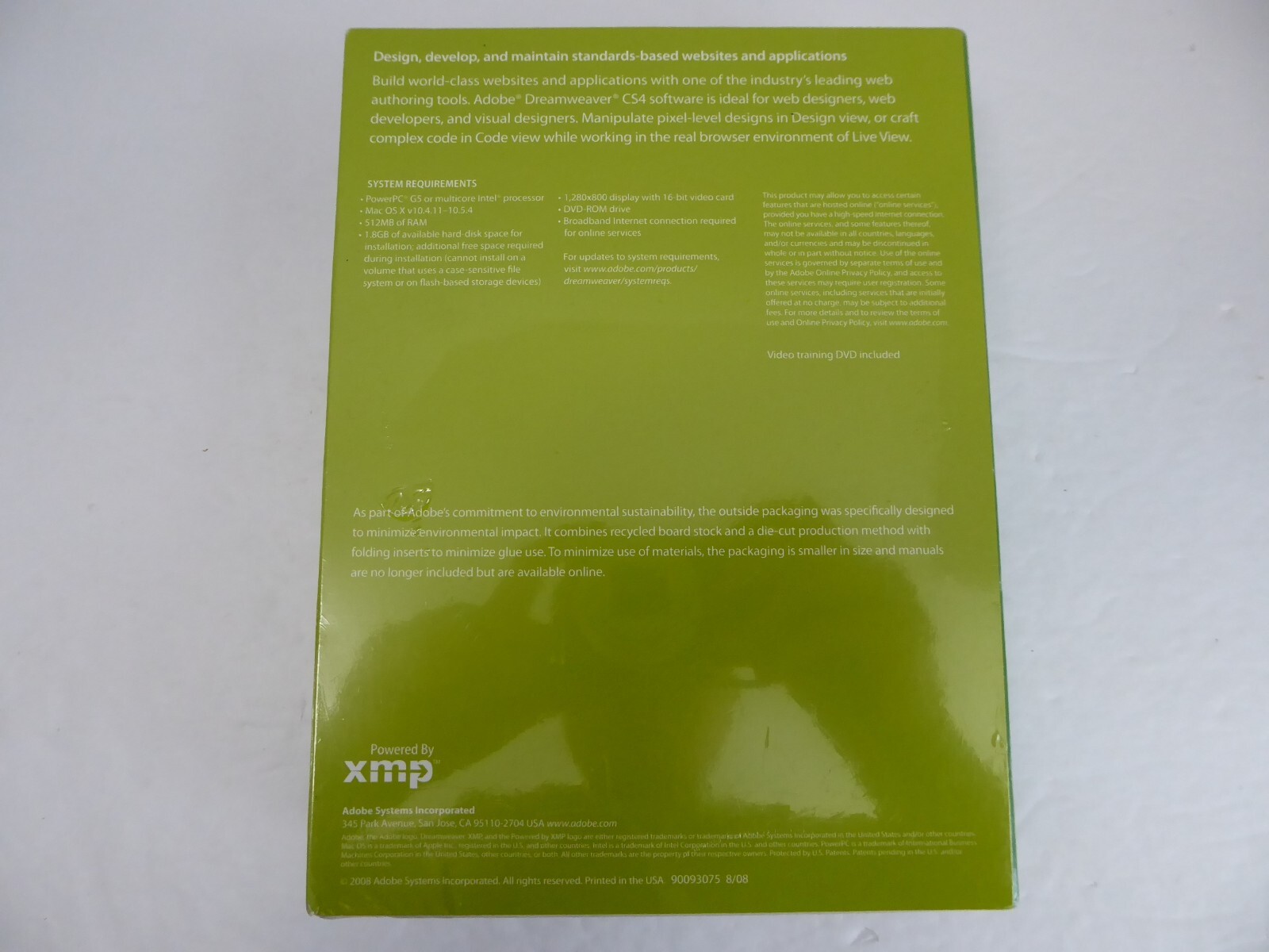 NEW Adobe Dreamweaver CS4 (MAC OS) Version Sealed Software