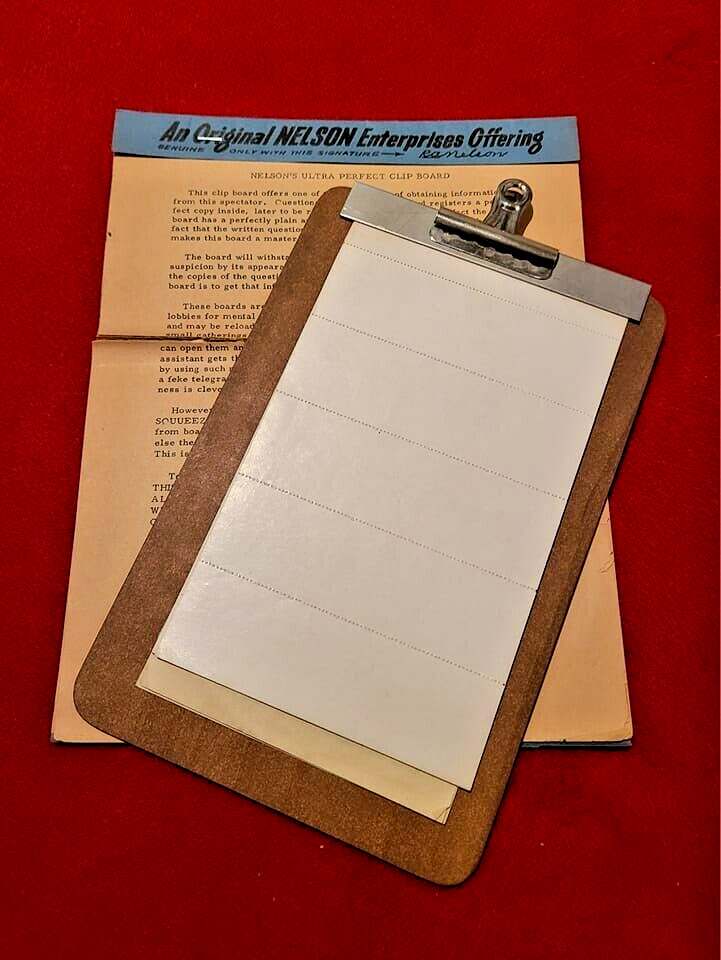 Nelson's Ultra Perfect Clip Board Magic Trick