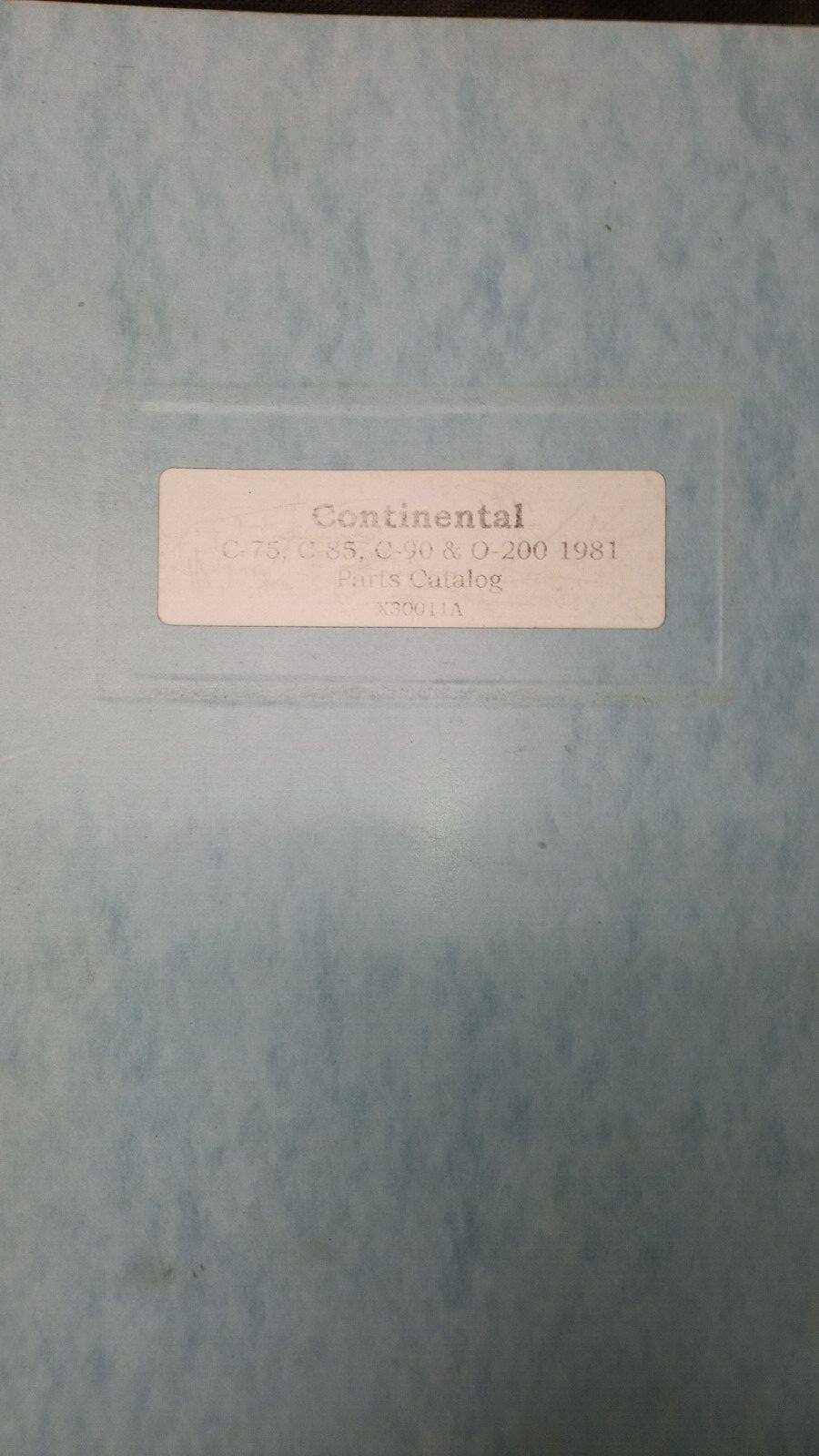 Continental illustrated parts catalog for C-75,C-85,C90 & O-200 aircraft engines