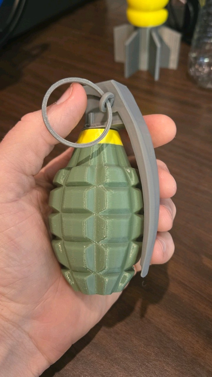 Grenade, Military, Replica, Model 3D Print, Army, USMC, Decor for man-cave