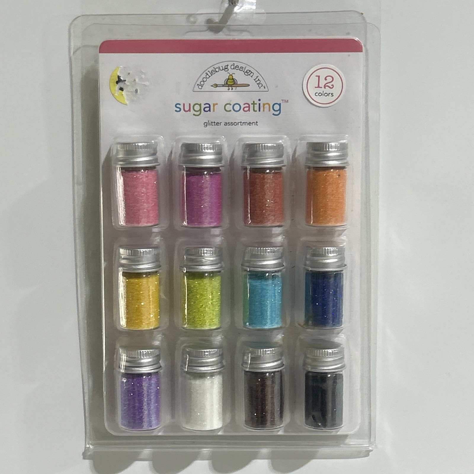 2007 Doodlebug Design Sugar Coating Glitter Assortment NEW 12 COLORS