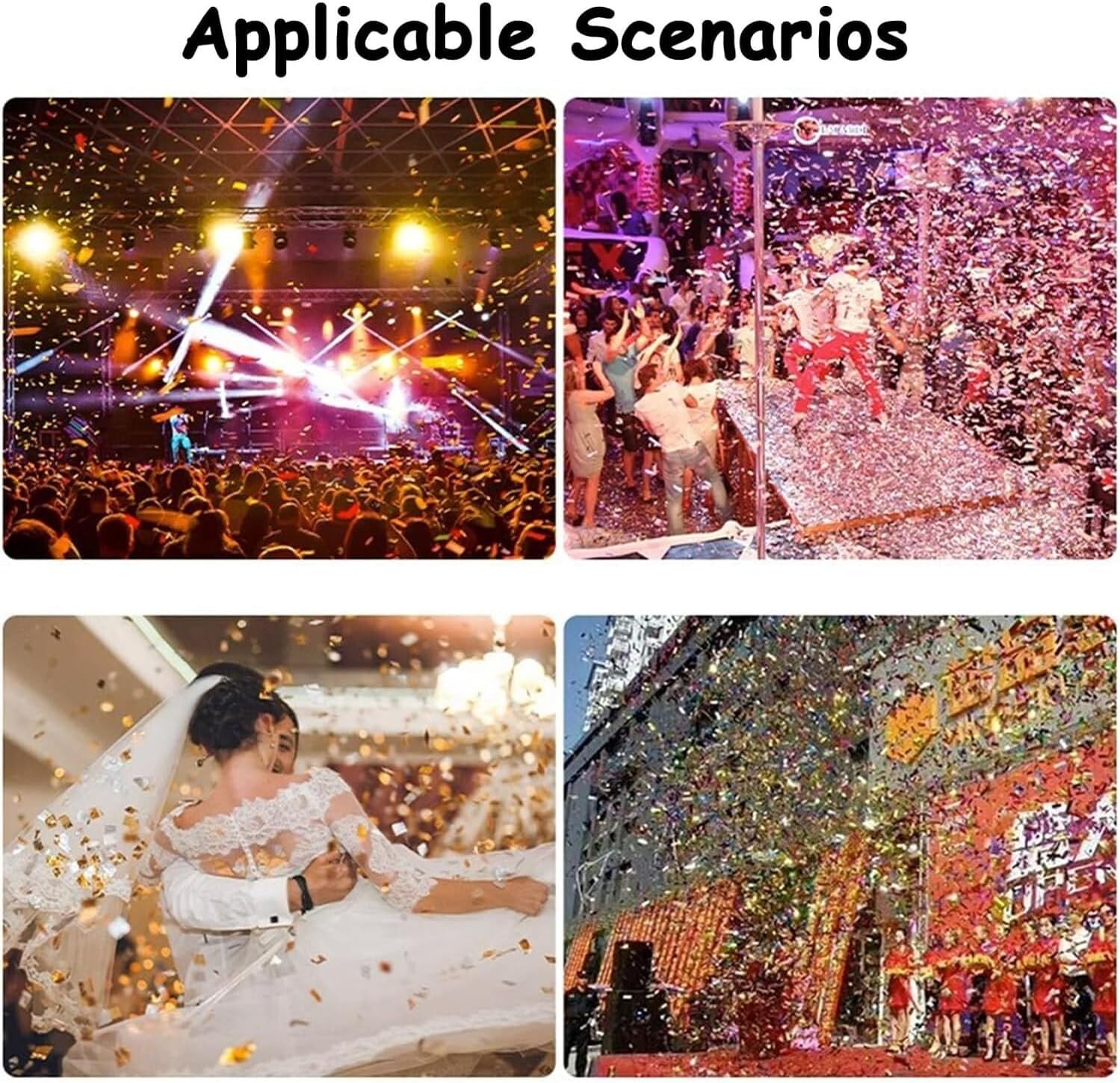 Confetti Machine, Professional Electric Confetti Launcher, DMX/Remote Control