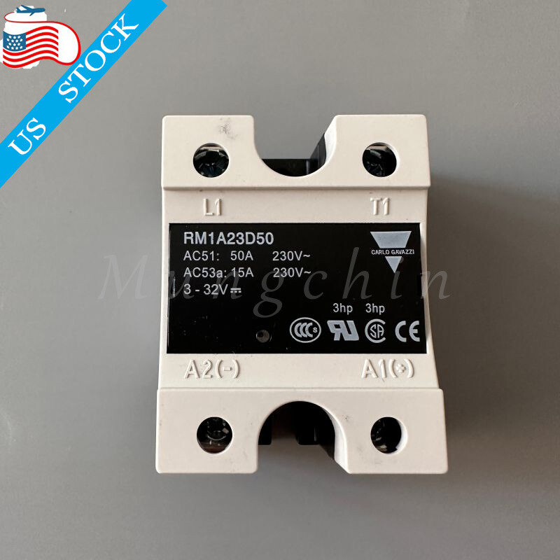 Solid State Relay Modul Panel Mount 3-32VDC 230V 50A For Carlo Gavazzi RM1A23D50