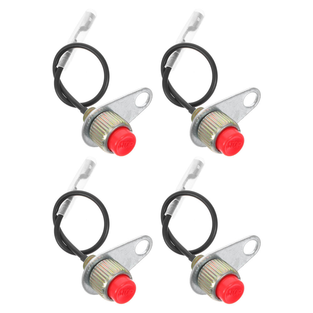 4 Pcs Kill Switch Protective on off Stop Lawnmower Spare Parts Plug