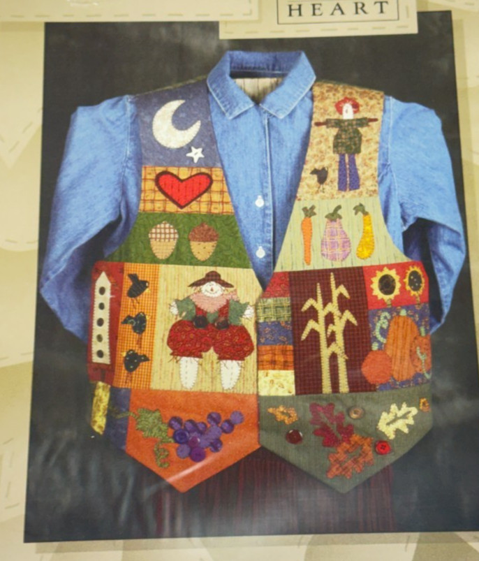 Sewing Pattern - Harvest Time Vest Art to Heart -Vintage 1997