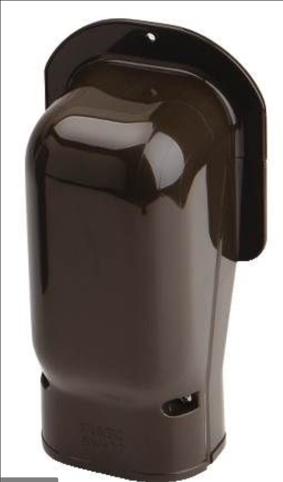 SlimDuct SW-77-B Wall Inlet - 3 in. x 2-1/2 in. Brown