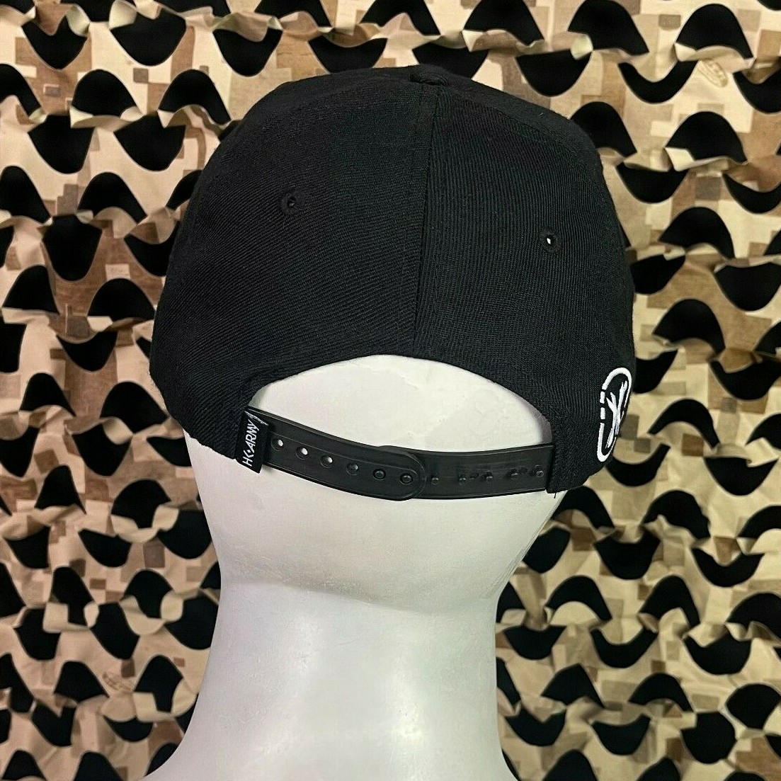 NEW HK Army Snap Back Wavy Hat - Black/Teal