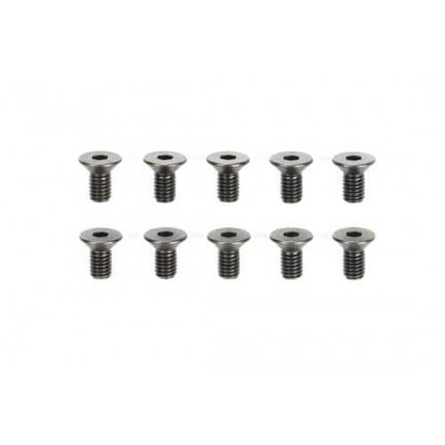 Tamiya RC Spare Parts 3x6mm Steel Hex Countersunk Screws 10pcs New 51625-000